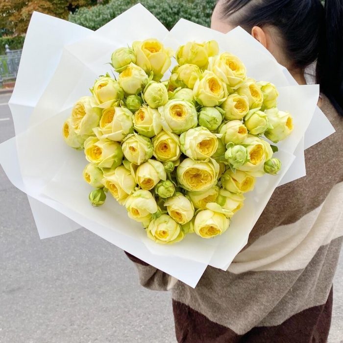 Букет «Пионовидная желтая роза», фото 2